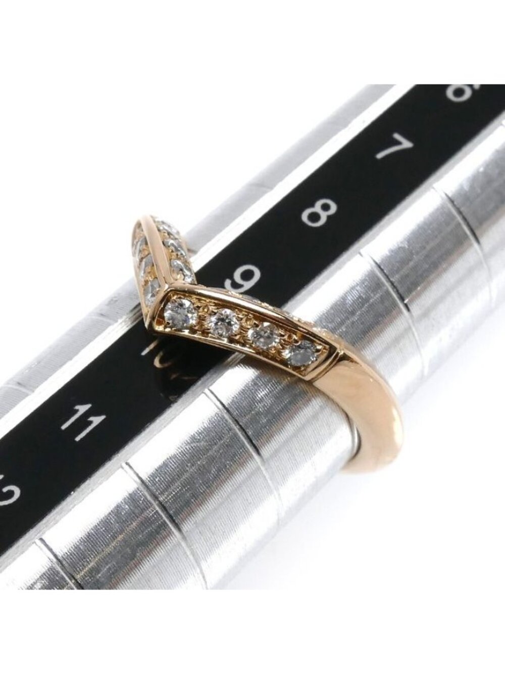 Louis Vuitton 18K Pink Gold Ring Diamond 49 - Picture 7 of 8